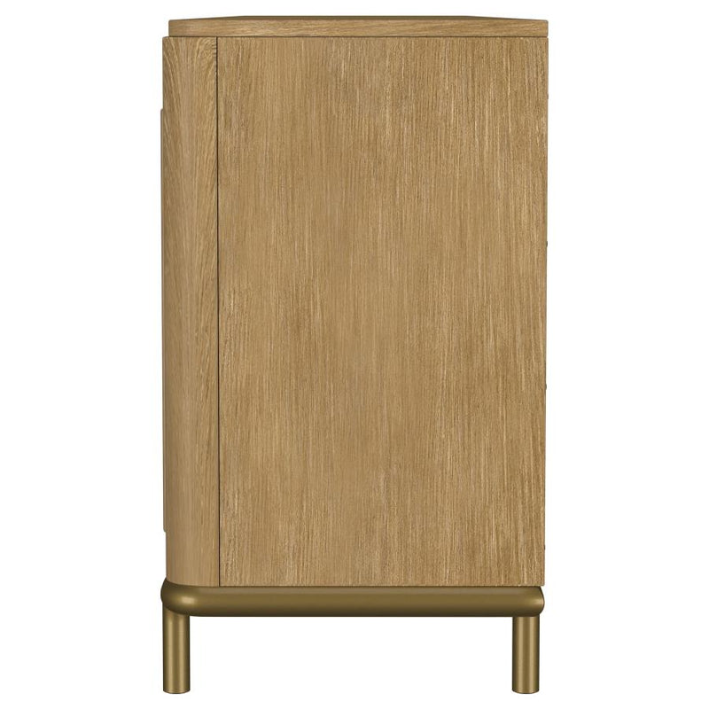 Arini Rattan Cane 2-door TV Stand Media Console Sand Wash-zoom-