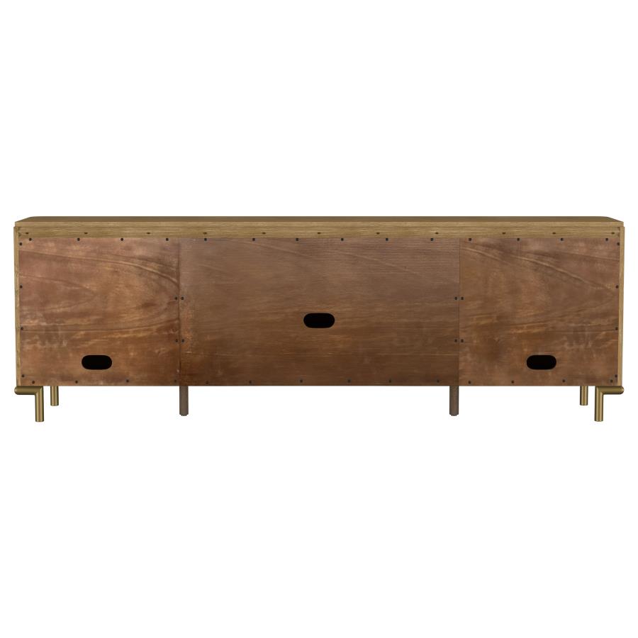 Arini Rattan Cane 2-door TV Stand Media Console Sand Wash-zoom-8