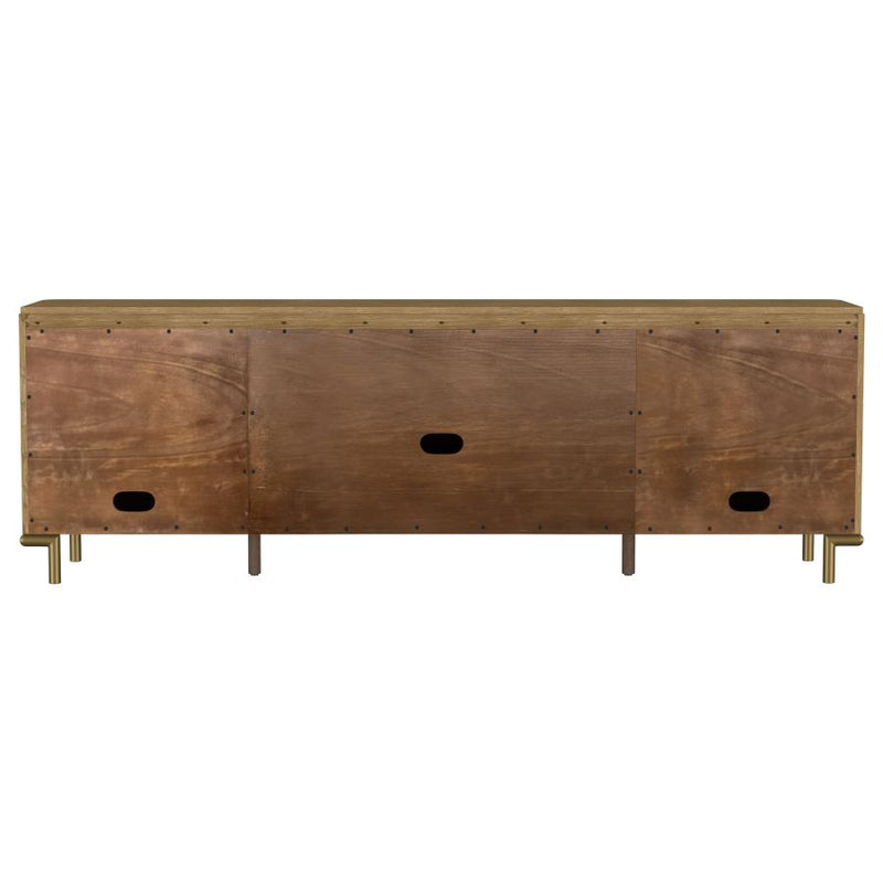 Arini Rattan Cane 2-door TV Stand Media Console Sand Wash-zoom-