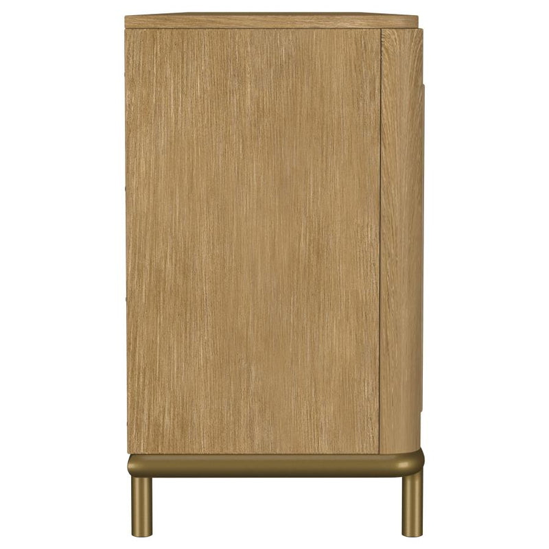 Arini Rattan Cane 2-door TV Stand Media Console Sand Wash-zoom-