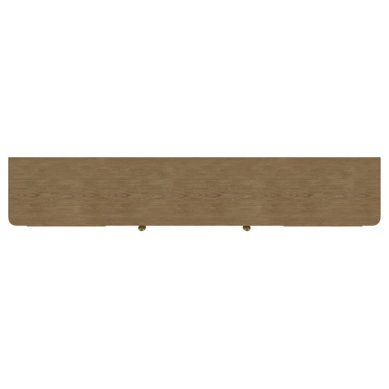 Arini Rattan Cane 2-door TV Stand Media Console Sand Wash-zoom-
