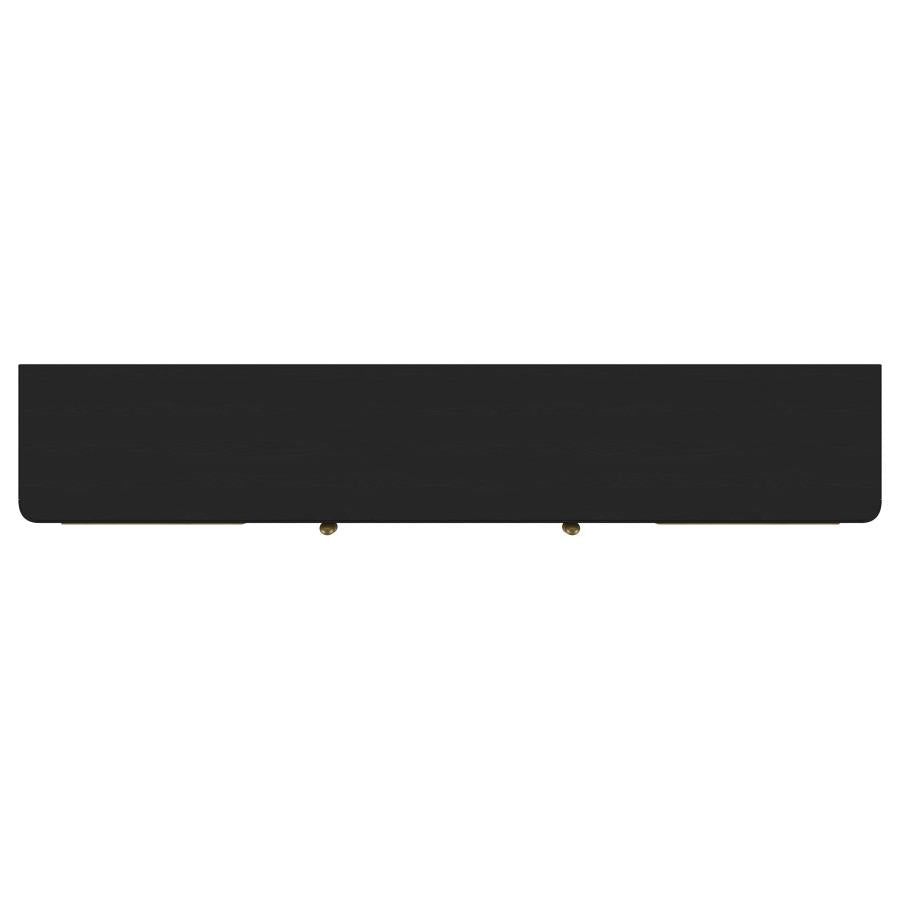 Arini Rattan Cane 2-door TV Stand Media Console Black-11