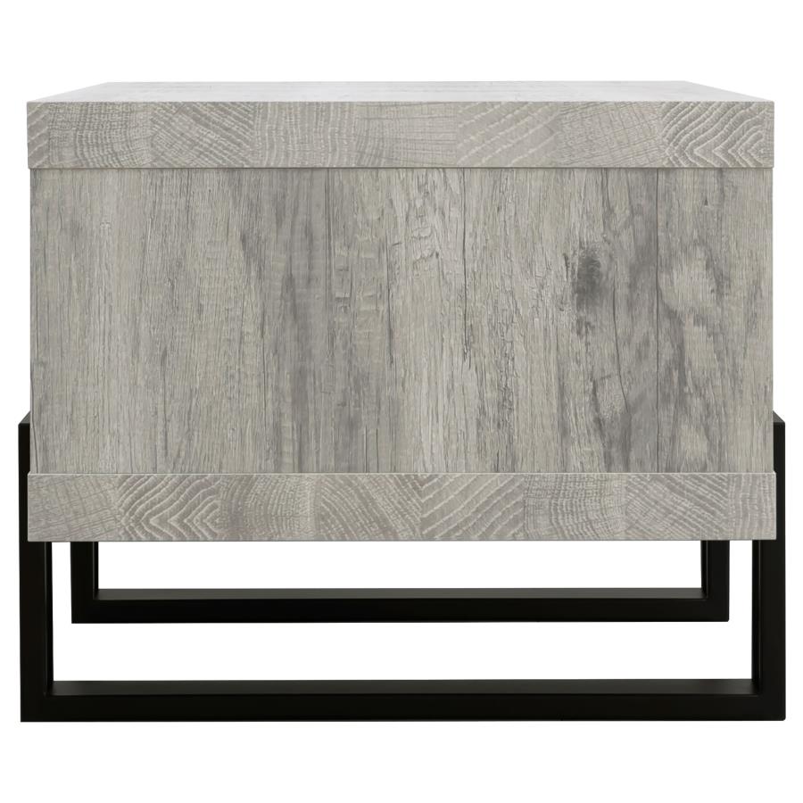 Dinard Engineered Wood Cocktail Coffee Table Grey Driftwood-5