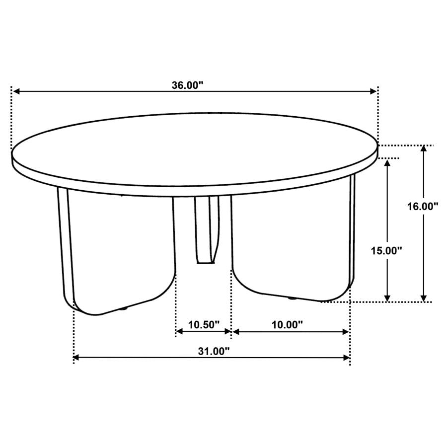 Dale 2-piece Solid Wood Coffee and End Table Set Brown-9