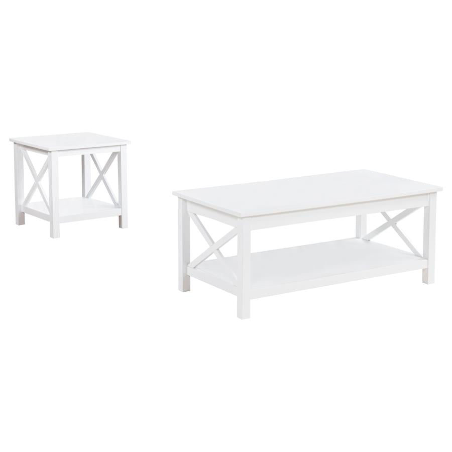 Skyview 2-piece Rectangular Lift Top Coffee Table Set White-zoom-3