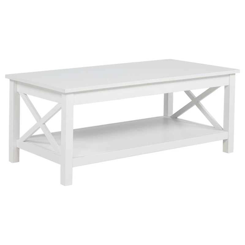 Skyview 3-piece Rectangular Lift Top Coffee Table Set White-zoom-