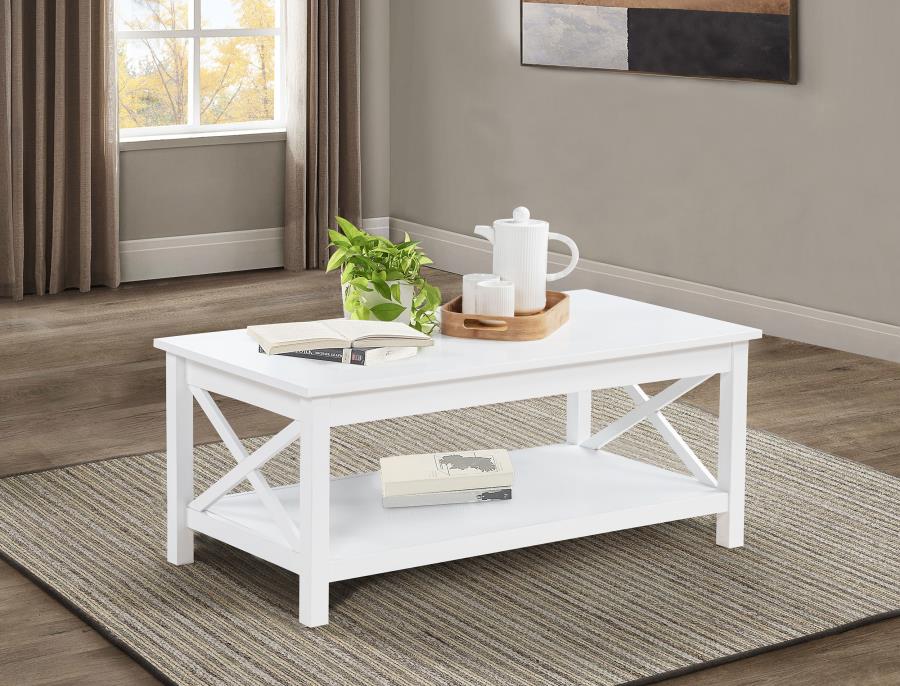 Skyview 44-inch Rectangular Lift Top Coffee Table White-2