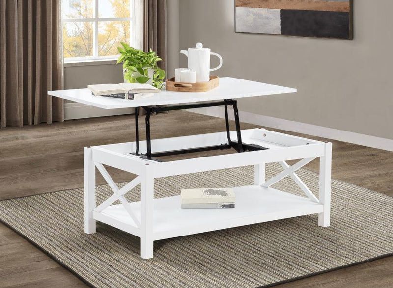 Skyview 44-inch Rectangular Lift Top Coffee Table White-zoom-