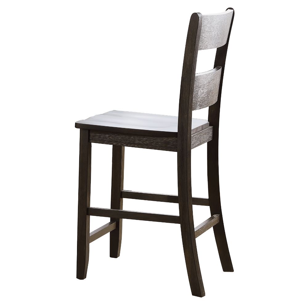 ACME Haddie Counter Height Chair Set of 2 – front view – Lusso Furniture Miami