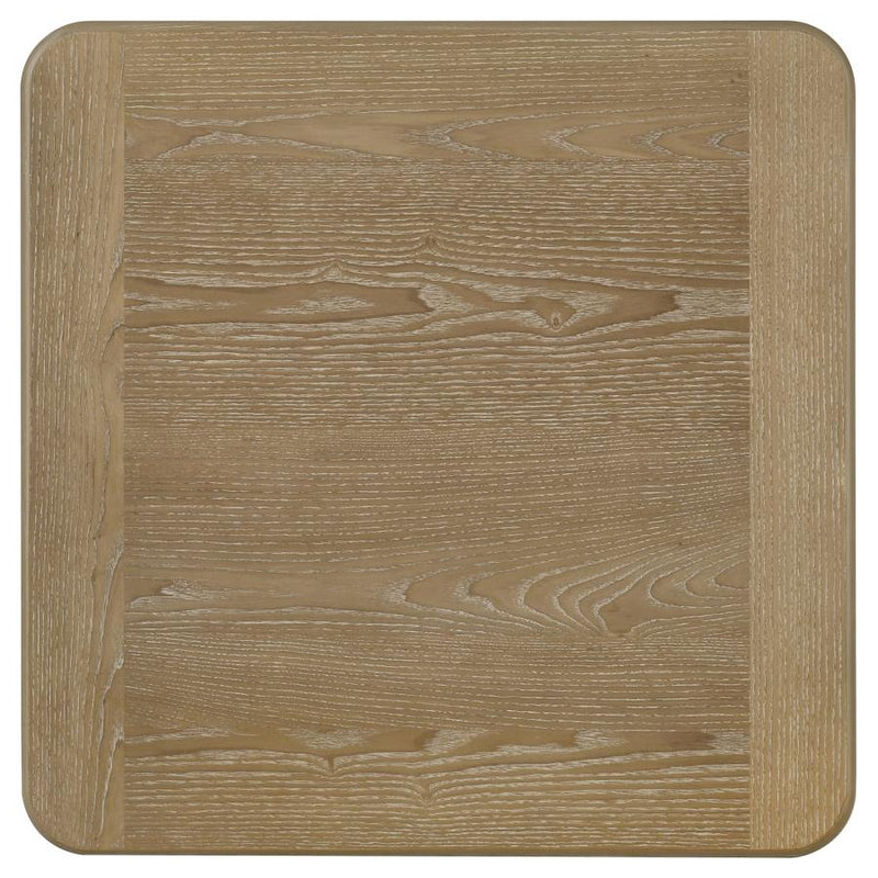 Adina Square Wood Side End Table Distressed Light Brown-zoom-