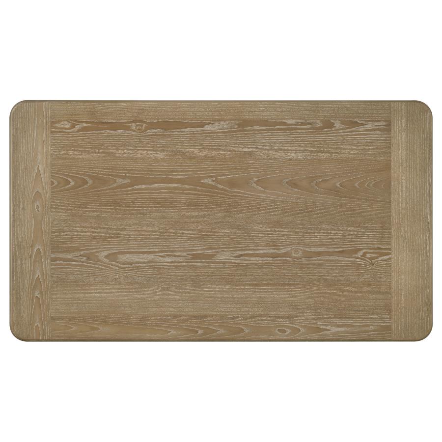 Adina 3-piece Wood Coffee Table Set Distressed Light Brown-10