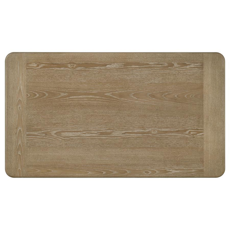 Adina 3-piece Wood Coffee Table Set Distressed Light Brown-zoom-