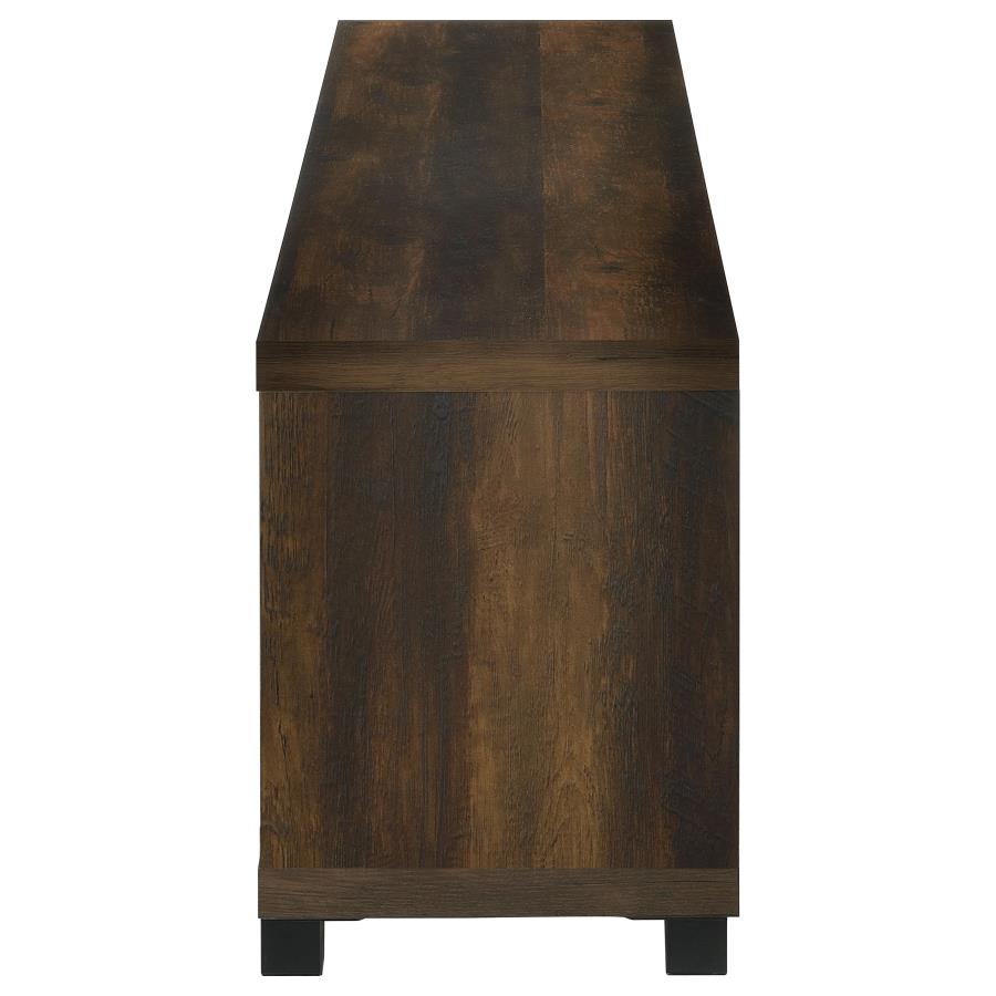 Havering 71-inch TV Stand Fireplace Media Console Dark Pine-6