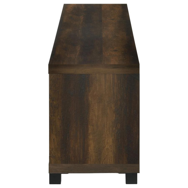 Havering 71-inch TV Stand Fireplace Media Console Dark Pine-zoom-