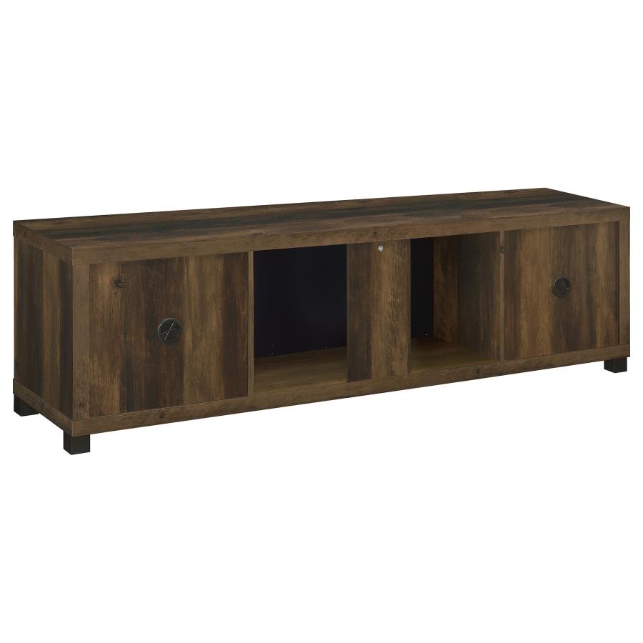Havering 71-inch TV Stand Fireplace Media Console Dark Pine-zoom-7