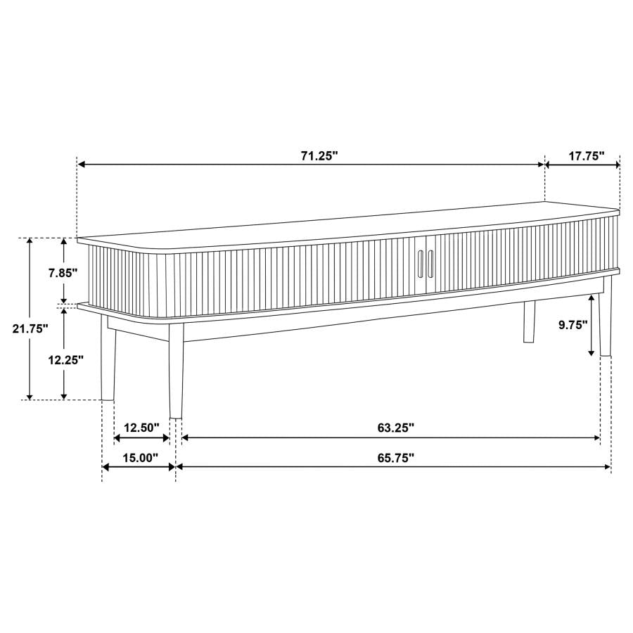 Croyden 71-inch TV Stand Media Console Weathered Natural-14