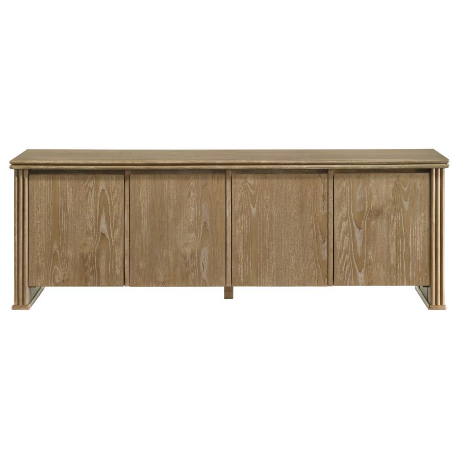 Adina 70-inch TV Stand Media Console Distressed Light Brown-zoom-3