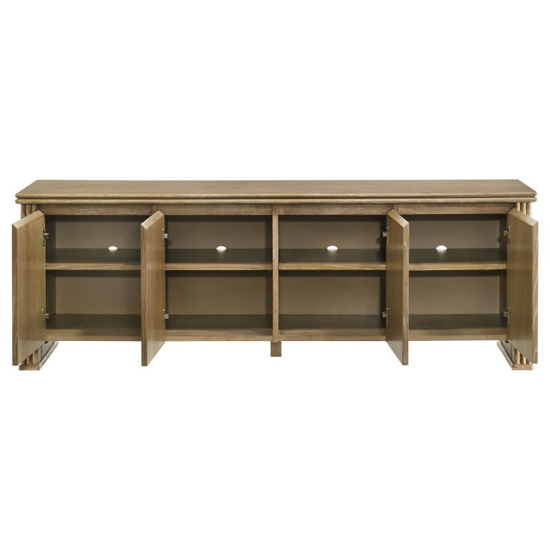 Adina 70-inch TV Stand Media Console Distressed Light Brown-zoom-