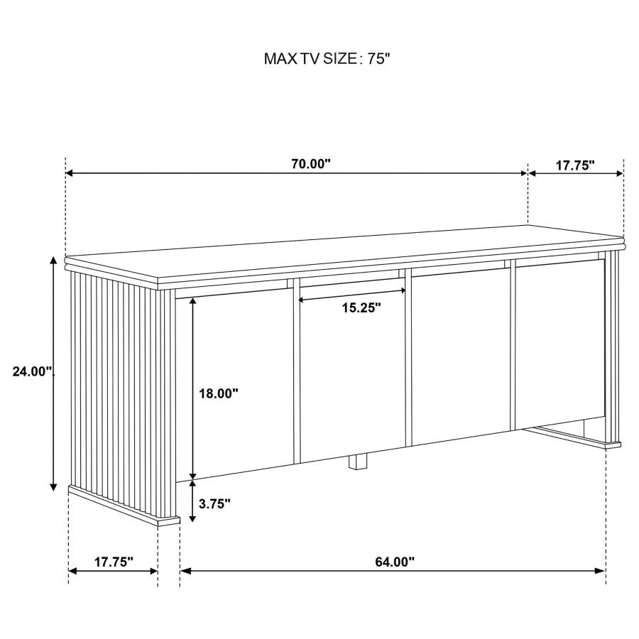 Adina 70-inch TV Stand Media Console Distressed Light Brown-13