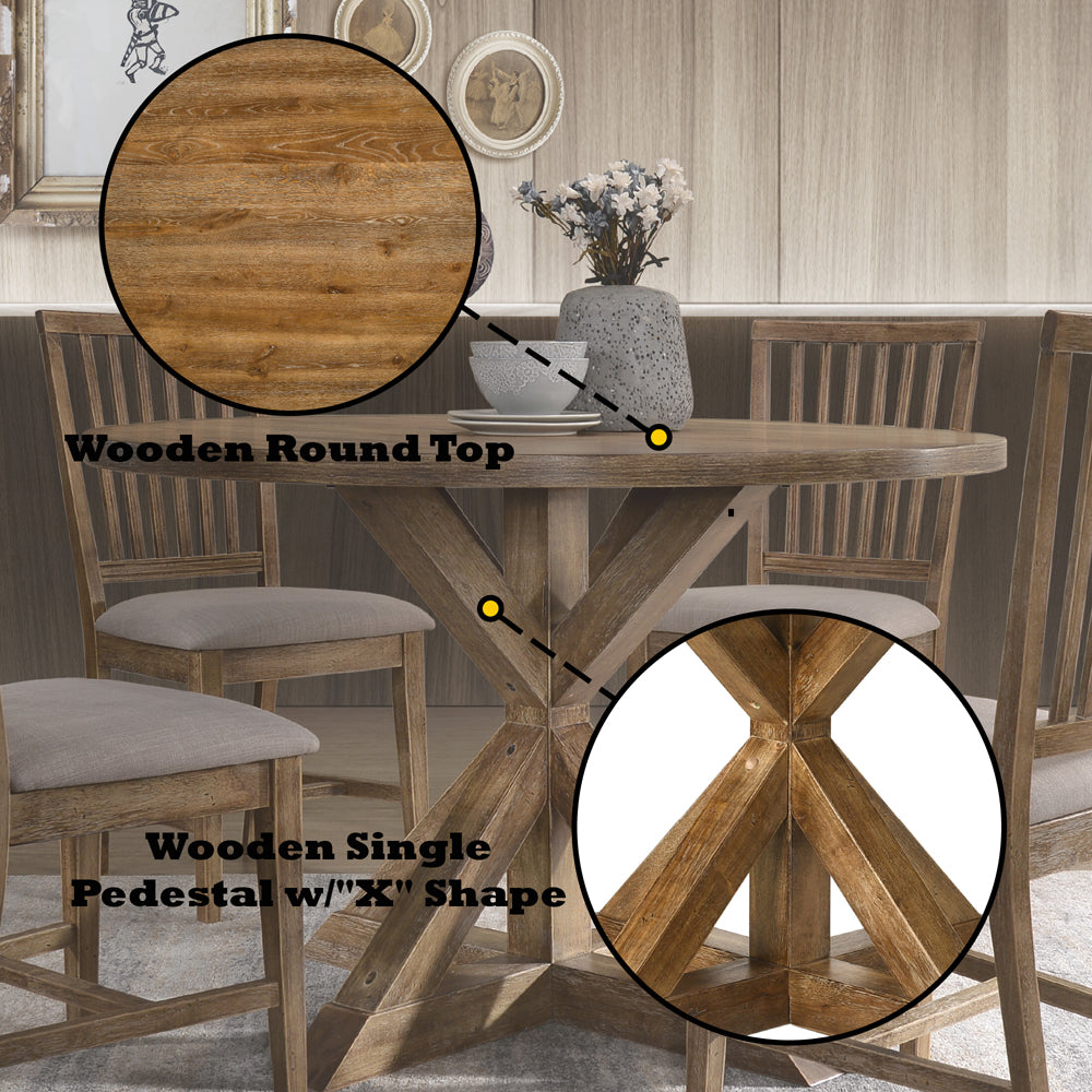 ACME Wallace II Dining Table – top view – Lusso Furniture Miami