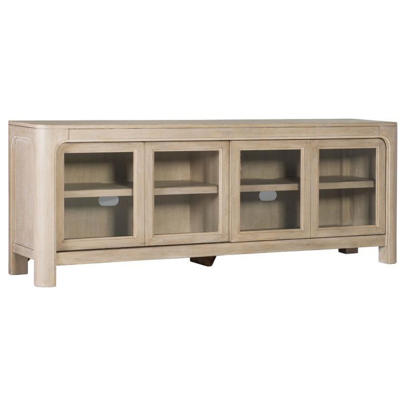 Solano 71-inch 2-door TV Stand Media Console Weathered Mango-zoom-