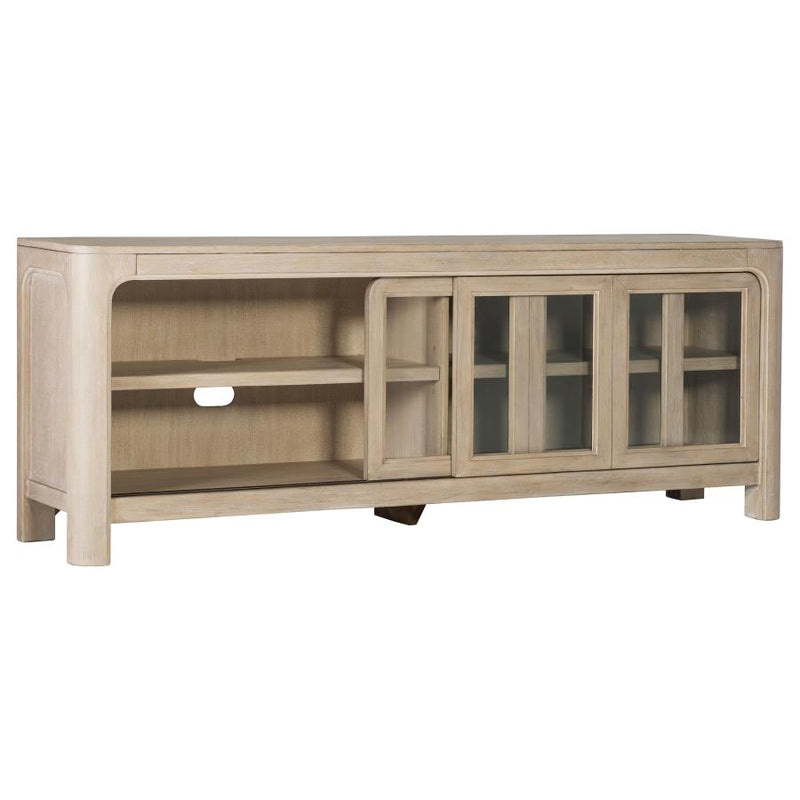 Solano 71-inch 2-door TV Stand Media Console Weathered Mango-zoom-
