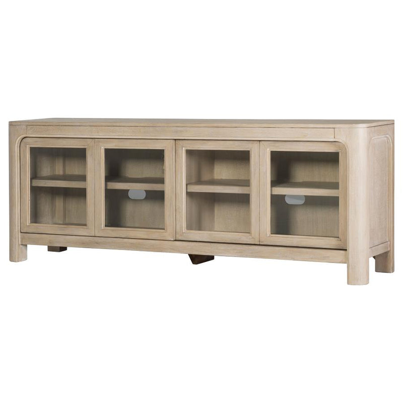Solano 71-inch 2-door TV Stand Media Console Weathered Mango-zoom-