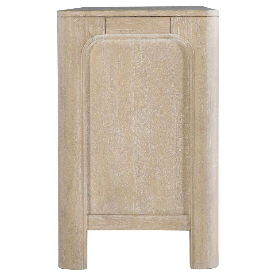 Solano 71-inch 2-door TV Stand Media Console Weathered Mango-7