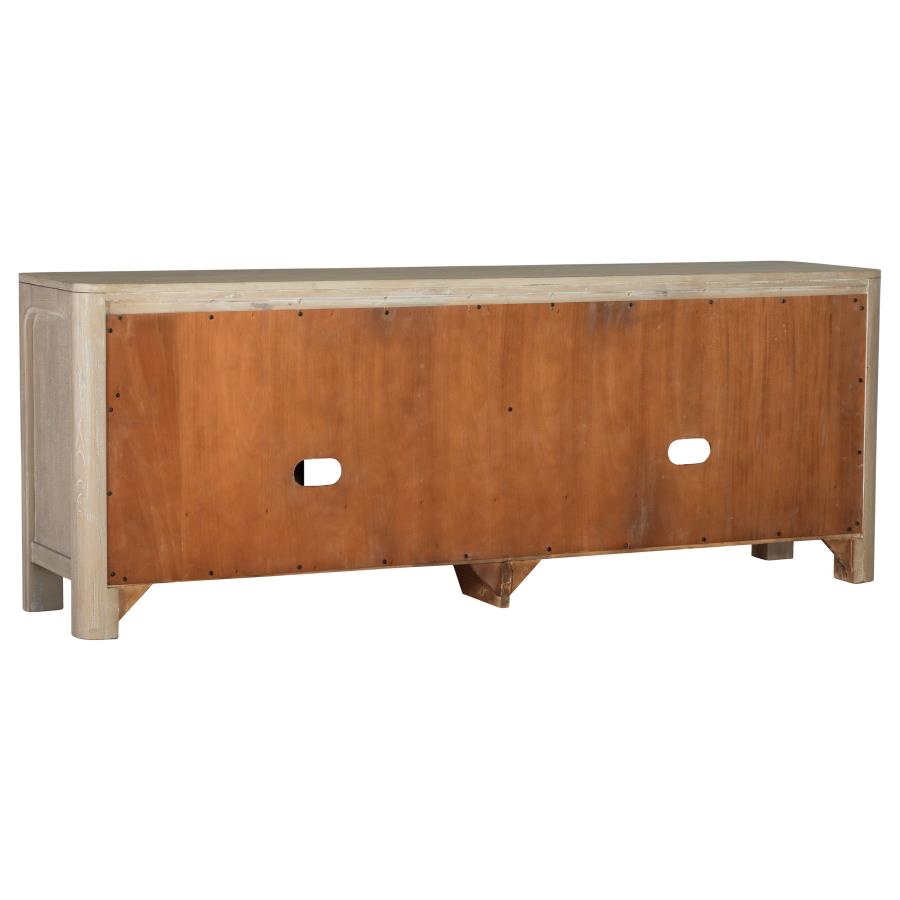Solano 71-inch 2-door TV Stand Media Console Weathered Mango-zoom-8