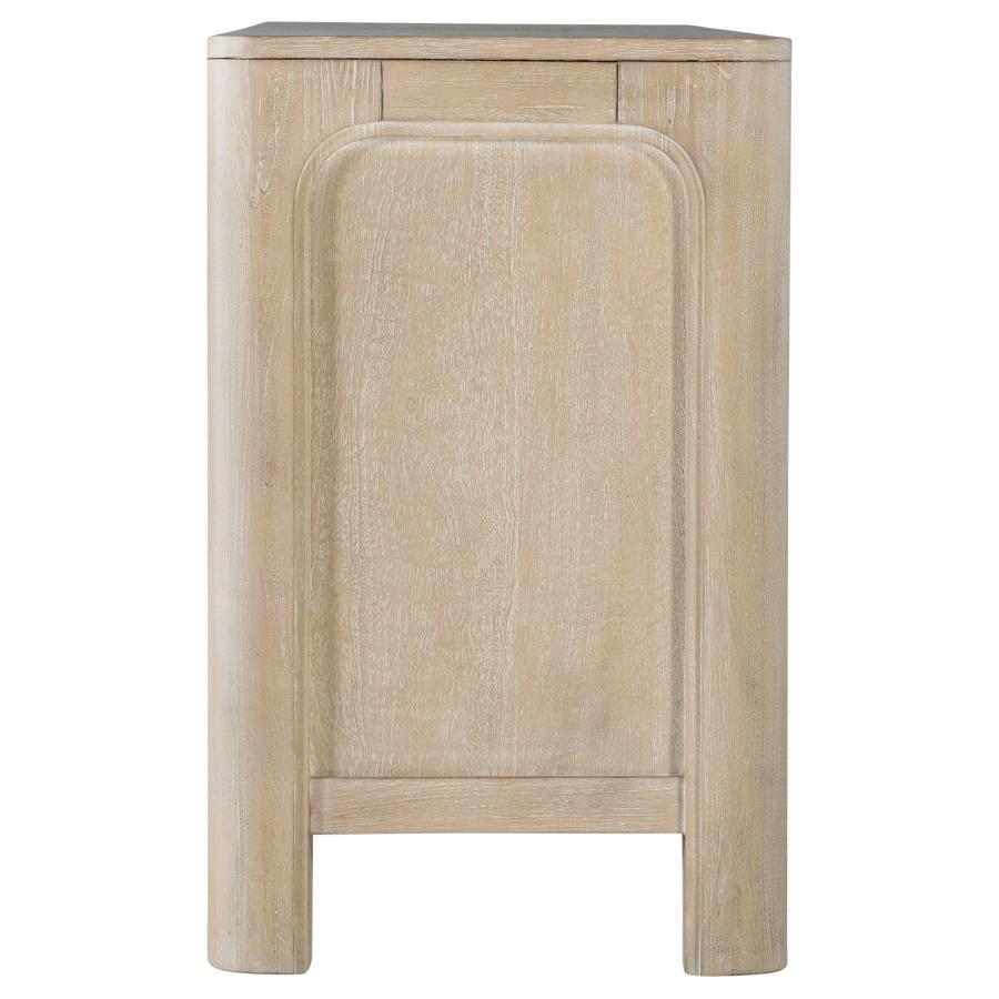 Solano 71-inch 2-door TV Stand Media Console Weathered Mango-11