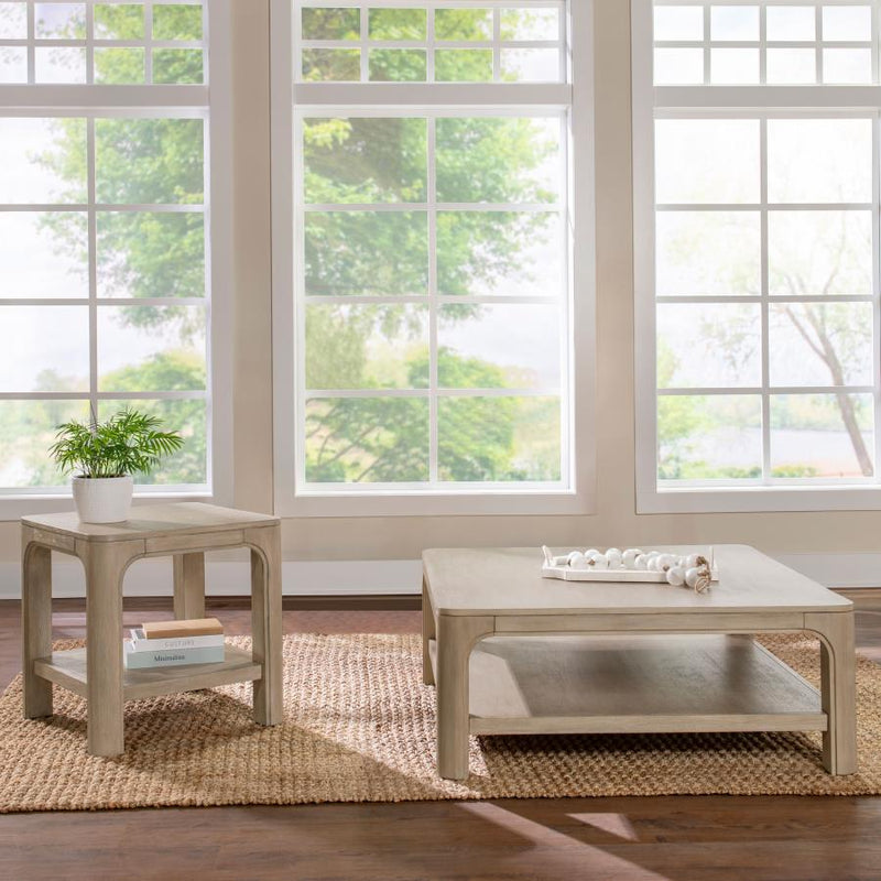 Solano 2-piece Square Coffee Table Set Weathered Mango-zoom-