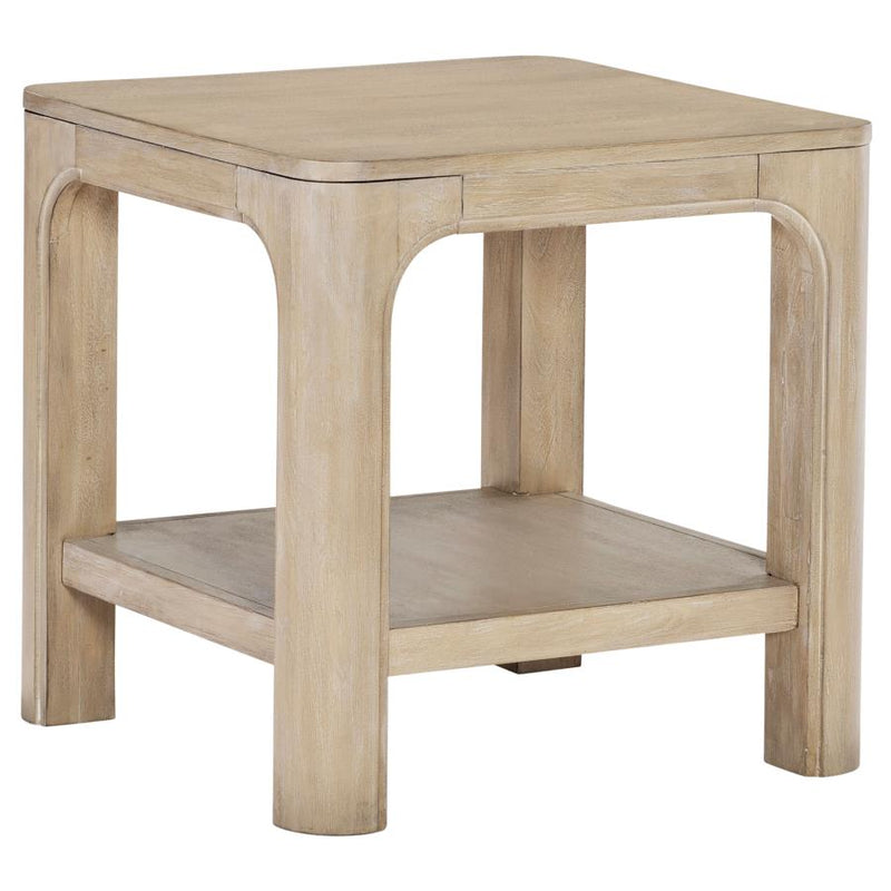 Solano 2-piece Square Coffee Table Set Weathered Mango-zoom-