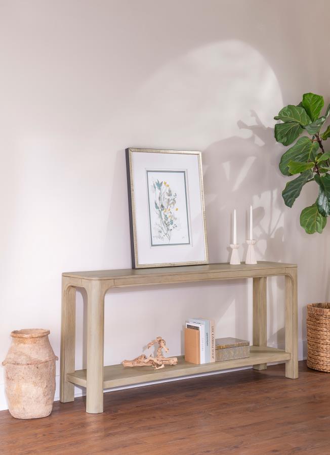 Solano 64-inch Entryway Console Sofa Table Weathered Mango-zoom-2