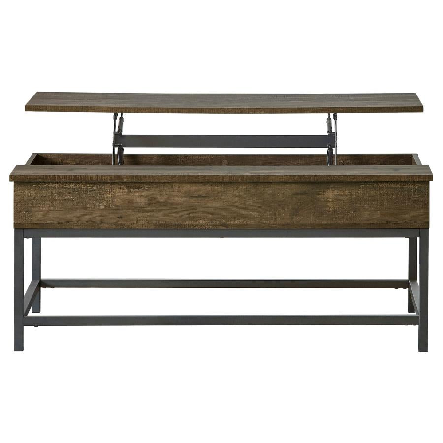 Byers Engineered Wood Lift Top Coffee Table Brown Oak-1