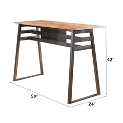 ACME Scarus Bar Table – side view – Lusso Furniture Miami