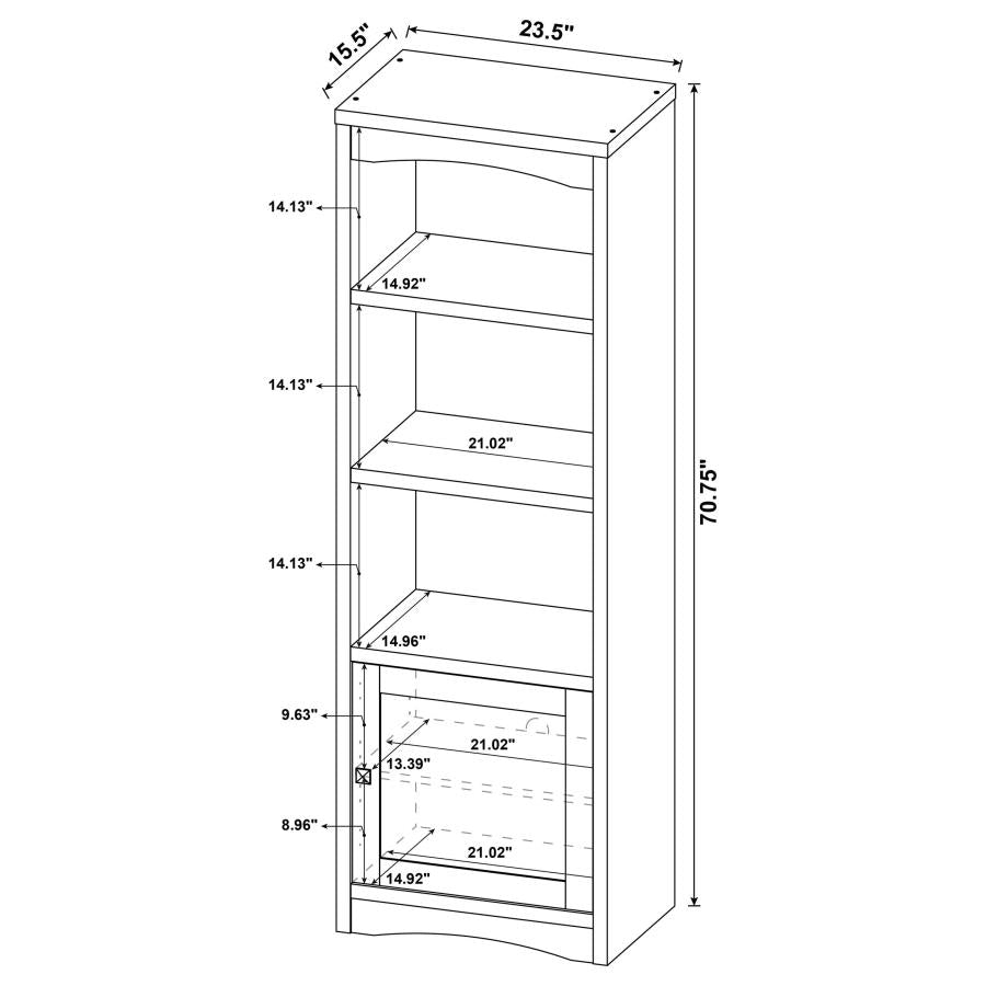 Laughlin 3-piece Entertainment Center TV Stand White-zoom-18