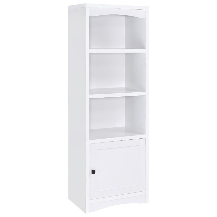 Laughlin 3-shelf Engineered Wood Media Tower White-zoom-1