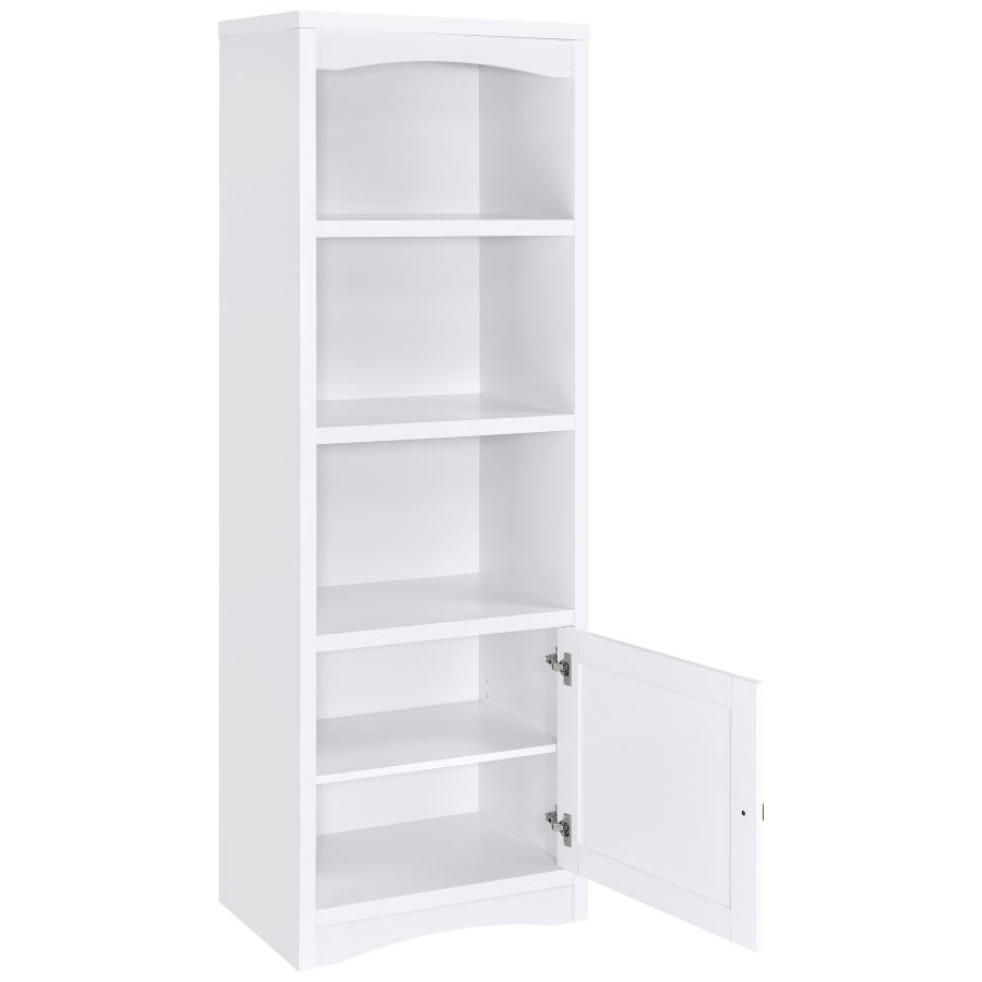 Laughlin 3-shelf Engineered Wood Media Tower White-zoom-3