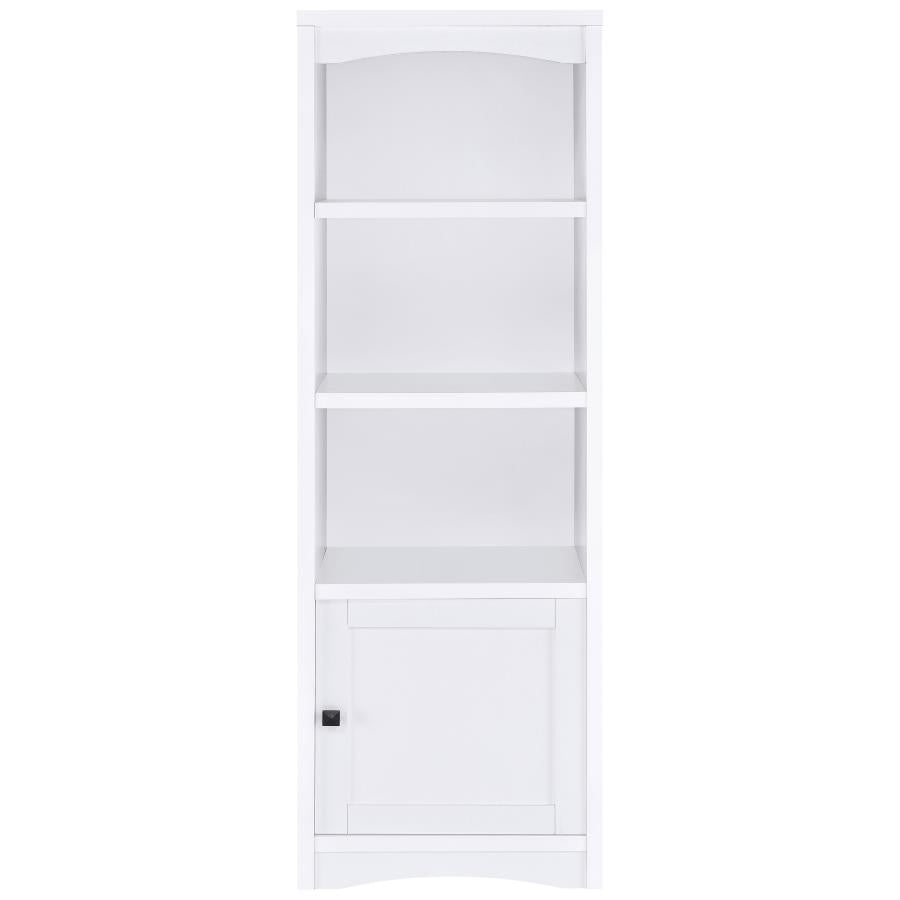 Laughlin 3-shelf Engineered Wood Media Tower White-4