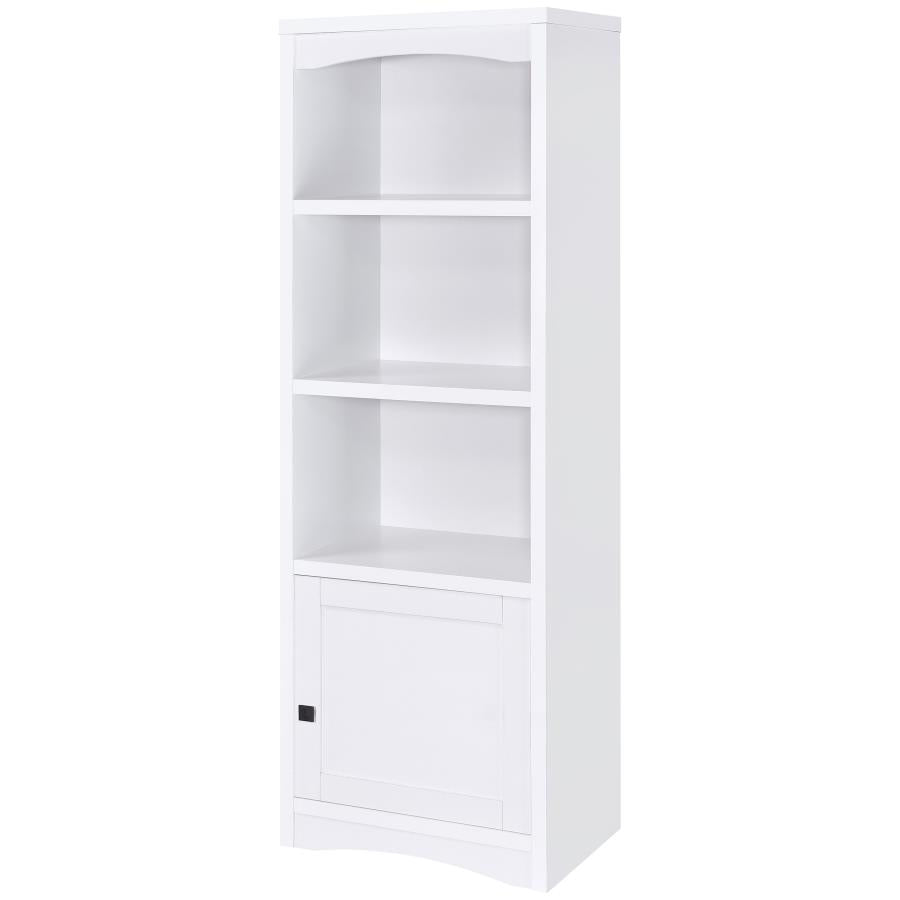 Laughlin 3-shelf Engineered Wood Media Tower White-5