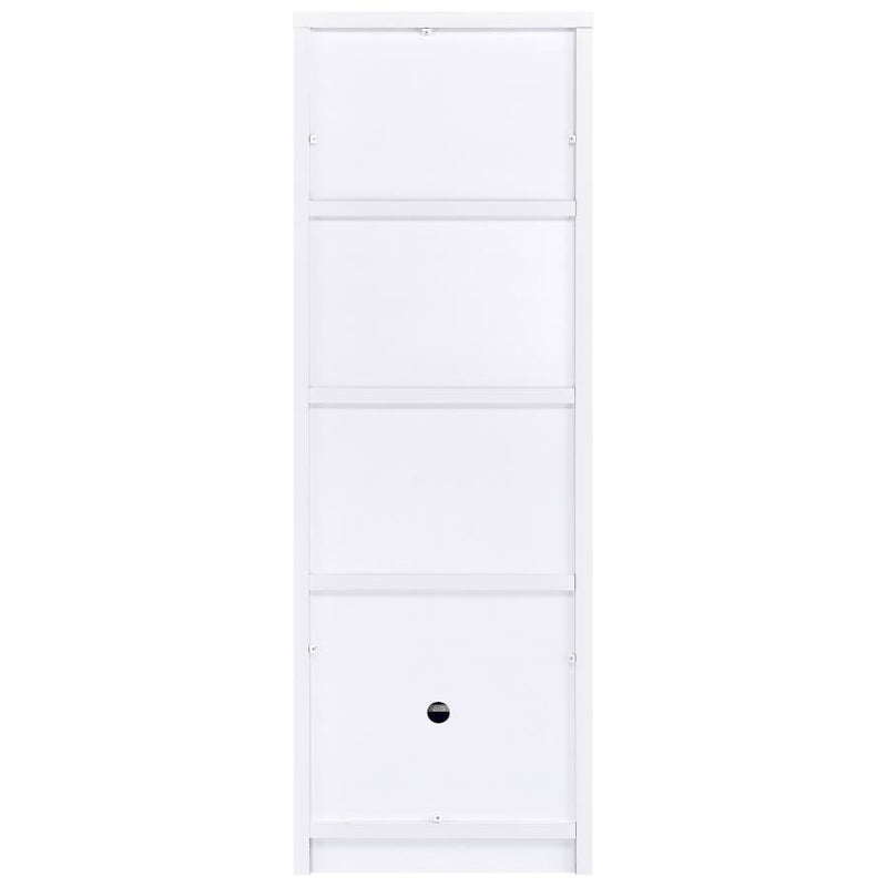 Laughlin 3-shelf Engineered Wood Media Tower White-zoom-