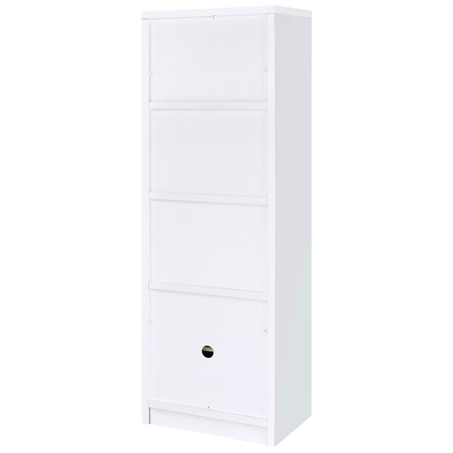 Laughlin 3-shelf Engineered Wood Media Tower White-zoom-9