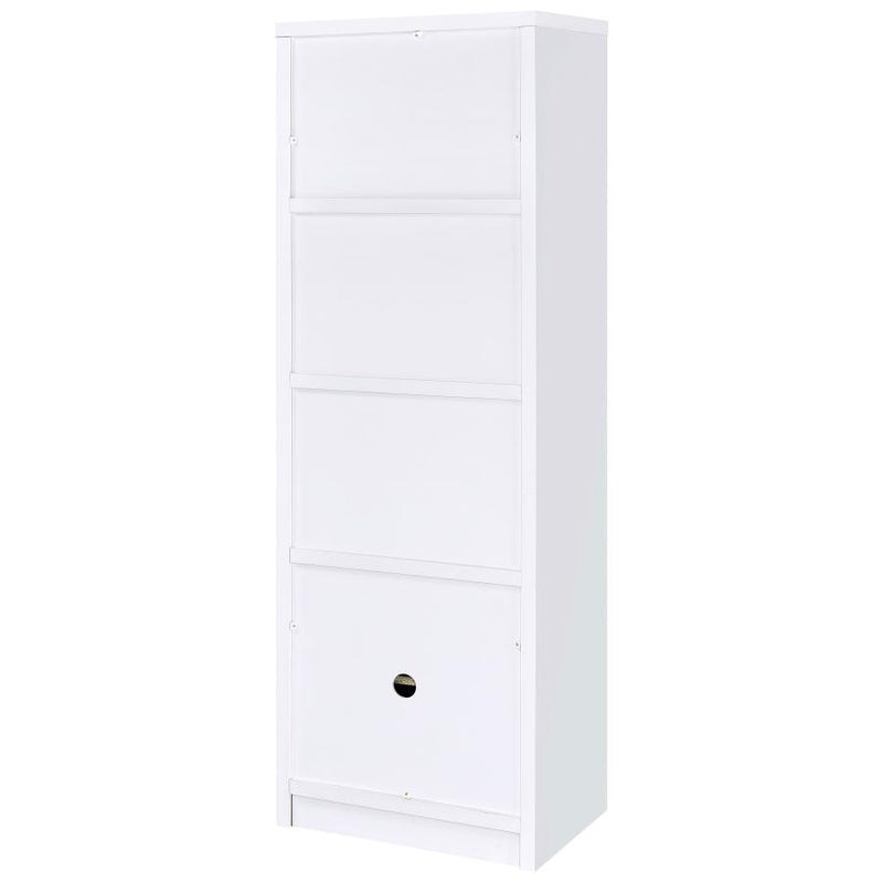 Laughlin 3-shelf Engineered Wood Media Tower White-zoom-