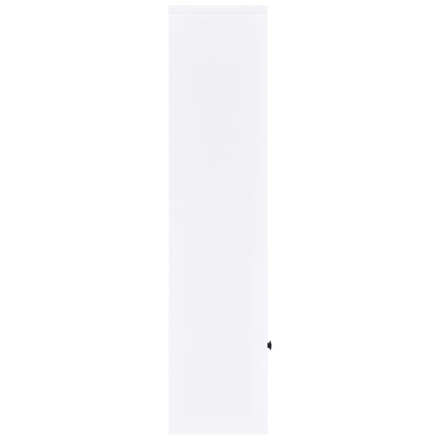Laughlin 3-shelf Engineered Wood Media Tower White-10