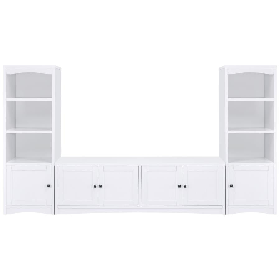 Laughlin 3-shelf Engineered Wood Media Tower White-zoom-13