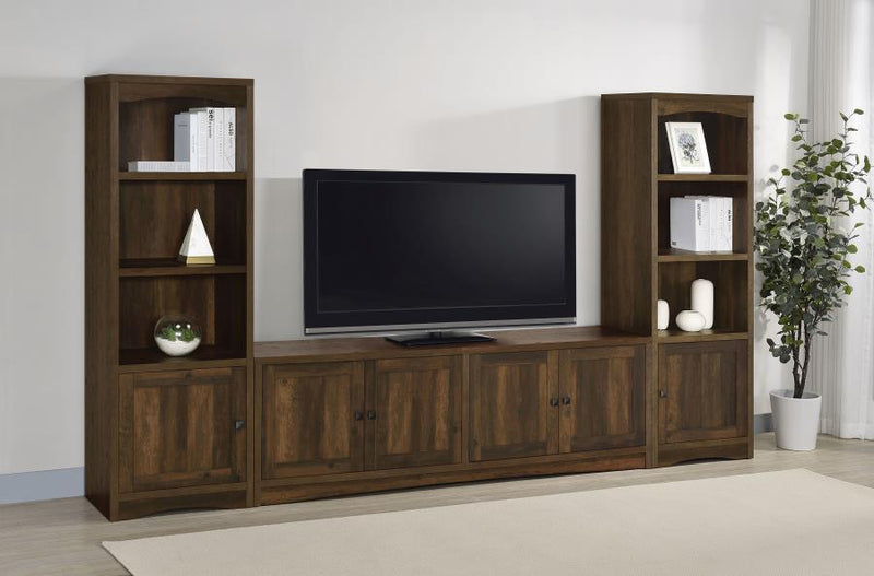 Laughlin 3-piece Entertainment Center TV Stand Dark Pine-zoom-