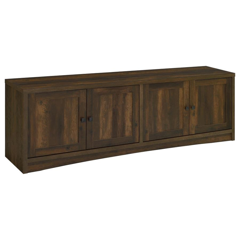 Laughlin 4-door Engineered Wood 78-inch TV Stand Dark Pine-zoom-