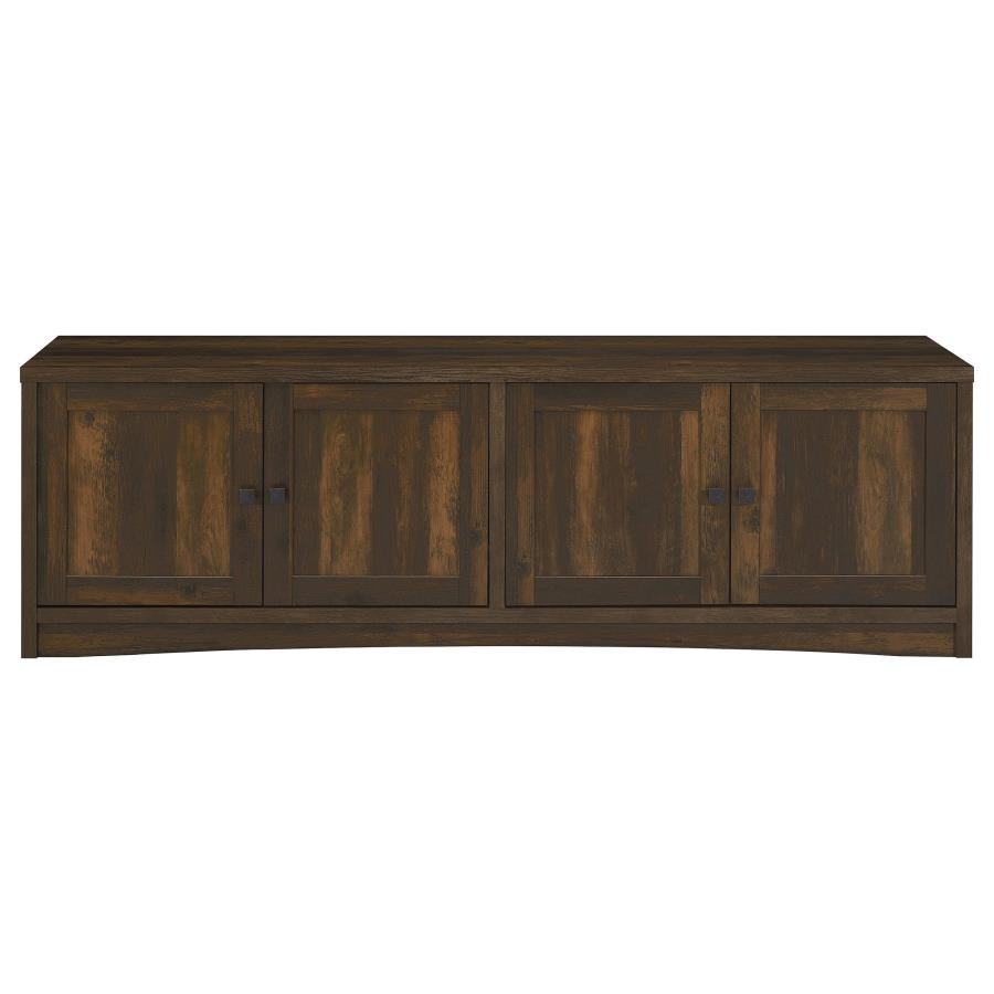 Laughlin 4-door Engineered Wood 78-inch TV Stand Dark Pine-zoom-4