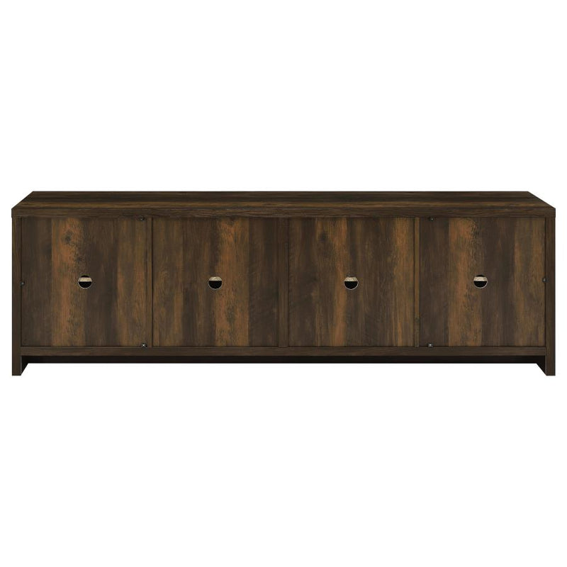 Laughlin 4-door Engineered Wood 78-inch TV Stand Dark Pine-zoom-