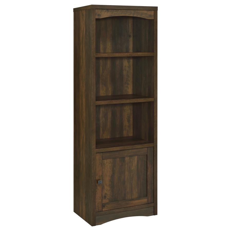 Laughlin 3-shelf Engineered Wood Media Tower Dark Pine-1